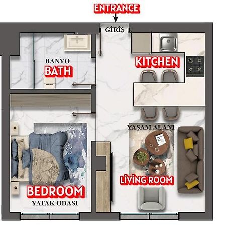 Goelhisar Mavi Konak Apart Otel Exteriör bild